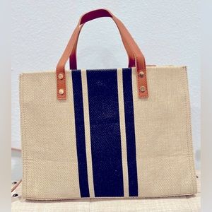 Color block all day tote bag from Shein.